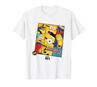 Despicable Me 4 Iconic Minions Comic Style Big Chest Panels T-Shirt