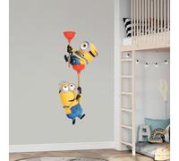 Despicable Me 4 - Minions Hanging on Plungers Wall Sticker (60cm Height x 25cm Width)