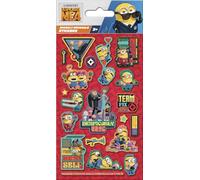 Despicable Me 4 Sparkly Reusable Foil Stickers - Official Licensed Product - Reusable on Non-Porous Surfaces - Boys and Girls, Age 3+, Birthday Gifts, Party Bags, Arts & Crafts, Scrapbooking