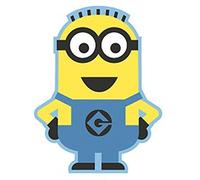 Despicable Me 80 x 100 cm 100 Percent Polyamide with Foam Padded Back Minion Shaped Rug, Multi-Colour by Despicable Me