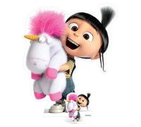 DESPICABLE ME Agnes and Fluffy Unicorn Life Size Cardboard Cut Out, Multi-Colour