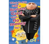 DESPICABLE ME BIRTHDAY CARD, FUNNY DESPICABLE ME CARD