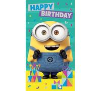 DESPICABLE ME BIRTHDAY CARD, HAPPY BIRTHDAY CARD FOR DESPICABLE ME LOVERS