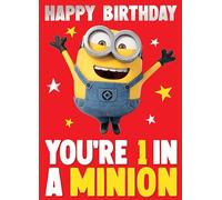 DESPICABLE ME BIRTHDAY CARD MINIONS BIRTHDAY CARD