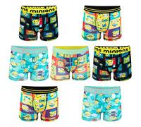 Despicable Me Boys' Minions Amazon Exclusive 7-Pack Athletic Boxer Briefs in Sizes 2/3t, 4t, 4, 6 and 8, 7 Pack Athletic Boxer Shorts, 6