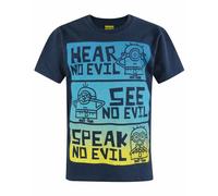 Despicable Me Boy's Short Sleeved T-Shirt (Kids Blue) in Blue | Size: 5-6 Years Despicable Me Blue 5-6 Years