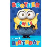 DESPICABLE ME BROTHER BIRTHDAY CARD MINIONS