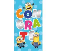 Despicable Me Congratulations Card, Multicolour, 22.86 x 12.7 cm, Standard Size