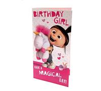 Despicable Me Girl Birthday Card Multi,DE045