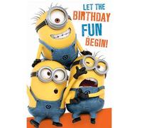 Despicable Me "Happy Birthday" General Birthday Card, Multi, DE038