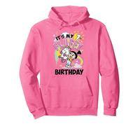 Despicable Me Minions Agnes It's My 7th Fluffy Birthday Pullover Hoodie, Adult Unisex, Bright Pink, X-Large