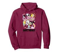 Despicable Me Minions Agnes It's My 7th Fluffy Birthday Pullover Hoodie, Adult Unisex, Burgundy, Small