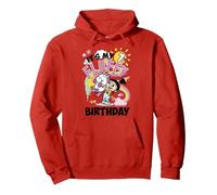 Despicable Me Minions Agnes It's My 7th Fluffy Birthday Pullover Hoodie, Adult Unisex, Red, Medium