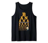 Despicable Me Minions Banana Text Stack Tank Top