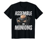 Despicable Me Minions Gru Assemble The Minions Arms Crossed T-Shirt, Youth, Black, 2T