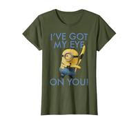Despicable Me Minions I've Got My Eye On You Banana Ninja T-Shirt, Women, Olive Green, Small