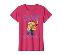 Despicable Me Minions I've Got My Eye On You Banana Ninja T-Shirt, Women, Red Heather, Medium