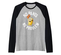 Despicable Me Minions No Pants No Problem Naked Minion Raglan Baseball Tee