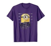 Despicable Me Minions Stuart Didn't Do It T-Shirt, Men, Purple, Large