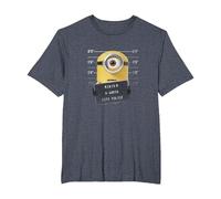 Despicable Me Minions Stuart Didn't Do It T-Shirt, Men's Big and Tall, Heather Blue, 2X Tall