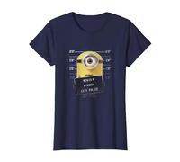 Despicable Me Minions Stuart Didn't Do It T-Shirt, Women, Navy Blue, Medium