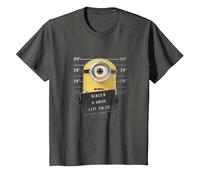 Despicable Me Minions Stuart Didn't Do It T-Shirt, Youth, Asphalt Grey, Medium