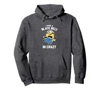 Despicable Me Minions Stuart I Have A Black Belt In Crazy Pullover Hoodie