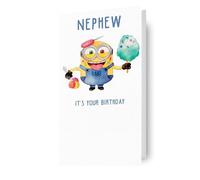 despicable me, nephew, birthday card