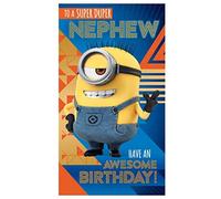 Despicable Me Nephew Birthday Card, Multi, DE027