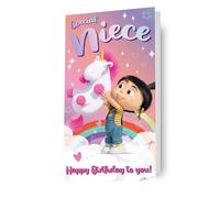 despicable me, niece, birthday card