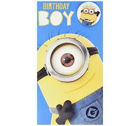 DESPICABLE ME Official Birthday Boy Card, Birthday Card for Boy