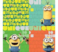 Despicable Me Pyramid International Unique Minions Canvas Print, Wood, Multi-Colour, 60 x 60 x 1.3 cm