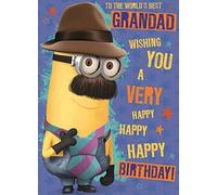 Despicable me to the world's best grandad birthday card