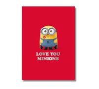 Despicable Me Valentine's Day Card, Love you Minions, Open Valentine's Day Card