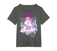 Despicable Me Yours Forever Unicorn On A Cloud T-Shirt, Women's Plus, Asphalt Grey, 1X