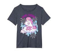 Despicable Me Yours Forever Unicorn On A Cloud T-Shirt, Women's Plus, Heather Blue, 3X