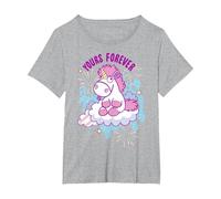 Despicable Me Yours Forever Unicorn On A Cloud T-Shirt, Women's Plus, Heather Grey, 1X