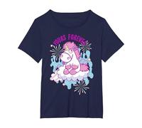 Despicable Me Yours Forever Unicorn On A Cloud T-Shirt, Women's Plus, Navy Blue, 3X