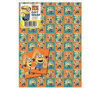 Despicable Me3 Gift Wrap 2 Sheets and 2 Tags