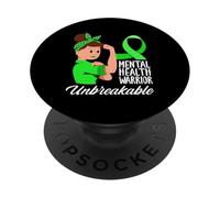 Despression Awareness Mental Health Warrior Unbreakable PopSockets Adhesive PopGrip