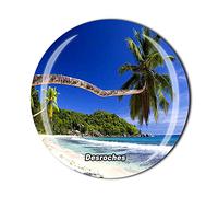 Desroches Seychelles Fridge Magnet Crystal Tourist Souvenir Gift Collection Refrigerator Magnetic Sticker