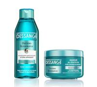 DESSANGE - Dermo Resource Set - Shampoo + Moisturising Mask - Formula Enriched with Algae & Niacinamide - Soothes & Moisturises - For Sensitive Hair & Dry Hair - 2 x 250ml