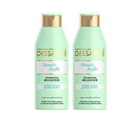 DESSANGE - Douce Argile Shampoing Régulateur Pour Racines Grasses Et Pointes Sèches - 250 ml - Lot de 2