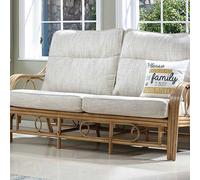 Desser Madrid Light Oak Natural Rattan Conservatory Sofa Range Natural
