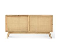 Desser Manhattan Sideboard With Sliding Doors Mango Wood In Natural (H75Cm X W150Cm X D45Cm)