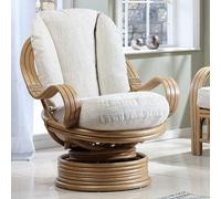 Desser Opera Laminated Swivel Rocker Chair in Jasper Light Oak