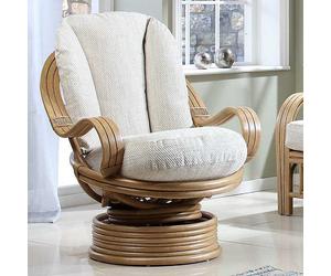 Desser Opera Laminated Swivel Rocker Chair in Jasper Light Oak
