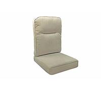 Desser Replacement Conservatory Cane Chair Cushion - Split Back Seat & Back Cushion for Chairs & Sofas - B Grade Biscuit Fabric - Cream Beige Woven Texture