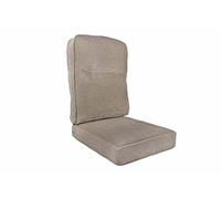 Desser Replacement Conservatory Cane Chair Cushion - Split Back Seat & Back Cushion for Chairs & Sofas - Stain Resistant Beige Cushion in Duke Beige Plain Aquaclean Fabric with Dacron Wrap