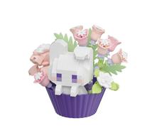 Dessert Animal Series Micro Particle Building Blocks Multi-Purpose Cute Cupcake Building Set Creative Potted Plant Building Blocks New Year Gift for Friends